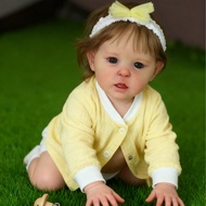 18 Inch Reborn Doll Full Body Soft Vinyl Ward 3D Painted Girl Lifelike Cute Baby Doll Handmade Newbo