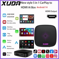 Wireless CarPlay Android Auto Ai Box For Youtube&Netflix Universal Box For HDMI+Haicar Adapter