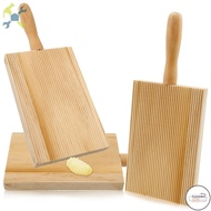 LF 3Pcs Cavatelli Pasta Boards Wooden Gnocchi Boards With Ridged Texture Gnocchi Rolling Boards With