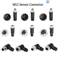 COOLSO M12 Sensor Connector, Connector Sensor Plug M12 Aviation Plug, Straight Male Female Socket M1