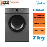 Midea (MD100A70) 7KG Dryer Vented Black - MD100A70
