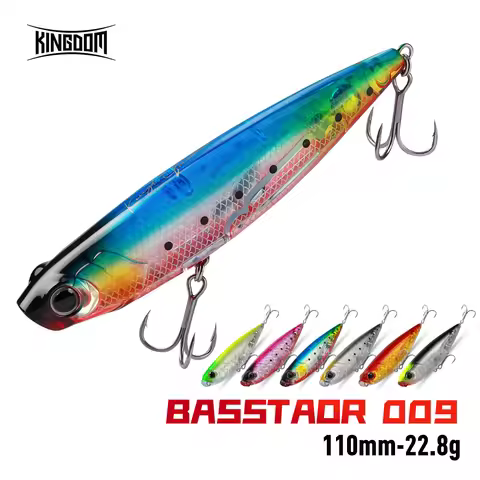 Kingdom Floating Pencil Bait 110mm 22.8g Topwater Artificial Bait Zigzag Hard Wobblers Long Casting 