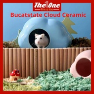 Bucatstate Hamster Cloud Ceramic Hideout House Dwarf Syrian Ceramic House Hamster House Jomtheone
