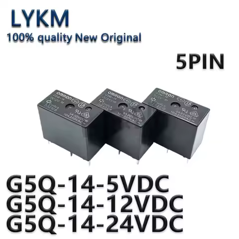 5PCS New Original G5Q-14-5VDC 5V DC5V G5Q-14-12VDC 12V DC12V G5Q-14-24VDC 24V DC24V Power relay In S