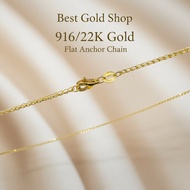 22K / 916 Gold Flat Anchor Chain by Best Gold Shop