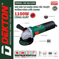 DEKTON Handheld Angle Grinder with Adjustable Speed 1100W / DK-AG1100S / Slide Switch / Handheld Gri