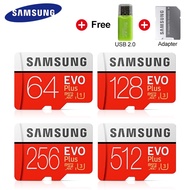 Samsung Evo Plus Memory Card 64GB/128GB/256GB/512GB Micro SDXC C10 U3 Micro SD Card 95MB/s