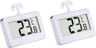 Luxshiny Refrigerator Thermometers 2pcs Thermometer for Refrigerator Fridge Thermometer Refrigerator Thermometer Digital Display White Fridge Thermometers