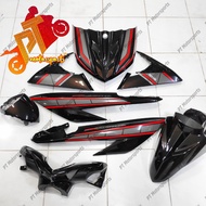 COVERSET BODYSET EGO AVANTIZ YAMAHA STICKER SIAP Black Engery Red Black RXZ 60th