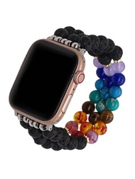 Correa de reloj compatible con Apple Watch con cuenta