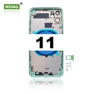 1pcs Rear Housing Assembly For iPhone 11 With Battery Back Cover+SIM Tray