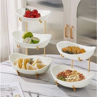 2-Tier 3-Tier Fruit Rack Table Fruit Rack Ceramic Fruit RackELEGAN