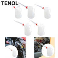 [TENOL] Oil Measuring Jug with Spout Multipurpose Pot Portable Efficient Oil Jug White