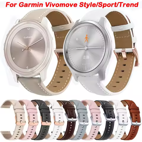 20mm Strap For Garmin Vivomove Luxe Trend Sport Style HR Bracelet Venu SQ/Venu 2 Plus/Vivoactive 3 5
