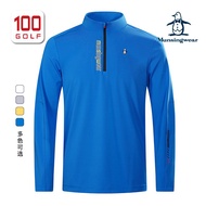 Munsingwear/munsingwear Golf Men's Women's Zipper New Sports Comfortable Casual T-Shirt Long Sleeve Customizable