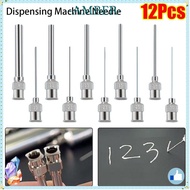 AMBER 12Pcs Industrial Glue Injection Needle, Stainless Steel Metal Dispensing|Needle,  Blunt Tip 25