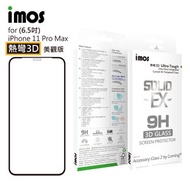 imos - Corning AG2BC 3D iPhone 11 Pro Max 康寧玻璃「熱彎 3D」全屏保護貼 - 黑邊