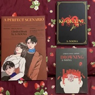 Novel Book Perfect Scenario, Kookaine, Drowning (A-Noona) Bundling 3 Pcs Softcover (Preloved Used/) 
