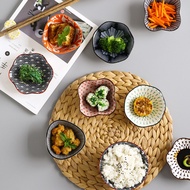 Japanese-style sauce and vinegar dipping dish for home use, underglaze color, suitable for hotels, r