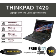 Laptop Lenovo Thinkpad T420 Core i5-2520M Ram 8GB SSD256 Murah Meriah