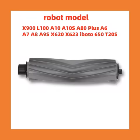 Robot Silicone Main Brush Accessories Compatible with ILife X900 L100 A10 A10S A80 Plus A6 A7 A8 A9S