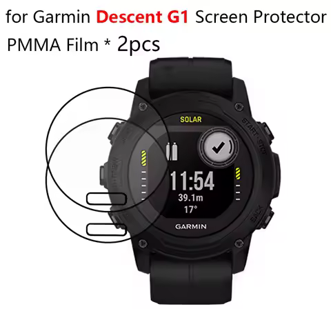 2pcs Screen Protector for Garmin Descent G1 G1 Solar PMMA High Hardness HD Screen Full Cover Protect