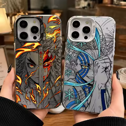 Anime AKAZA KYOJURO Demon Slayer Phone Case for iPhone 12 17 Air Pro Max 16 15 11 14 13 Pro Max XS X