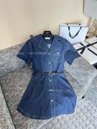 👏CELINE牛仔連身裙 全實拍📸100% new🎁🎁丹寧牛仔 夏裝 牛仔裙 女款 裙子dress 免運費 包郵 Carousell官方💎紫鑽商店認證