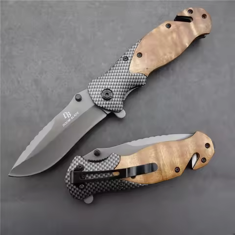 8CR15MOV Stainless Steel Tactical Survival Hunting Camping Survival Knife