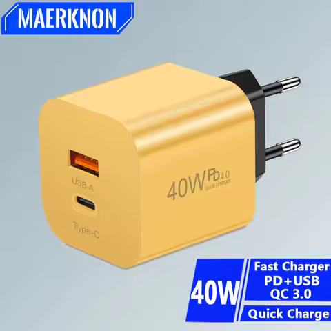 45W USB+PD Charger Quick Charger 3.0 For iPhone 15 Samsung Xiaomi Huawei Mobile Phone Adapter Type C