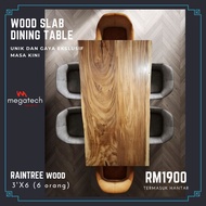 MEJA MAKAN KAYU BALAK DINING TABLE WOOD SLAB