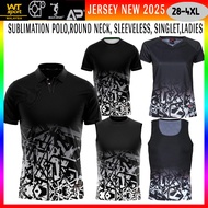 ARORA SPORTS / WT-SPORT Unisex Sublimation Running Dry Fit Round Neck-singlet-ladies- Sleeveless Jer