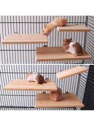 鳥類寵物玩具鳥棚倉鼠架亞克力鳥平台腳磨平潔鳥籠配件,適用於沙鼠,老鼠