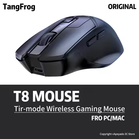 TangFrog T8 1K Wireless Gaming Mouse for FPS/MOA PAW3311 Sensor 24000DPI 300 IPS | 20 Million Clicks