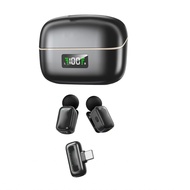 Matybobe Wireless Lavalier Microphone AI Noise Reduction Voice Changer Mini On Mic with Type C Inter