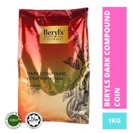 Beryls Chocolate Compound Coins Milk/Dark Coin/White 1kg/500g /Coklat Beryls /Baking /Healthy Baker