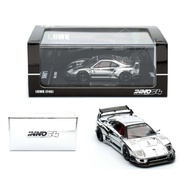 Inno64 Ferrari F40 LBWK Chrome Silver