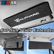 【Toyota Alphard】Car Sun Visor Extension Plate Suede Car Sunshade Light Blocking Plate Car Interior A