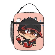 Boboiboy Portable Large Capacity Insulated Thermal Cooler Lunch Box Bag Insulation Tote Picnic Food Bento Bags