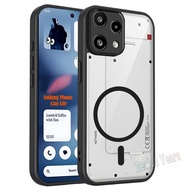 Caing For NothingPhone 3a Lite 5G Armor Matte Transparent Magnetic Shockproof Phone Case