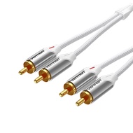 Vention 2 RCA to 2 RCA Male Braided Audio Cable - BCQ