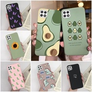 For Samsung Galaxy A22 A22s F42 5G Case Cute Avocado Silicon Back Soft Phone Cover For Samsung A 22 