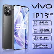 cheap new 6.8 Inch original mobile phone in stock WiFi Smartphone 4G/5G Smartphone Student Learn Smartphone dual standby game phone card dual hp cheap 16GB RAM + 512GB ROM 48 + 72M
