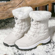 Winter Boots Outdoor Plus Velvet Snow Boots Women's High Top Boots Large Size Warm Waterproof Snow W