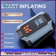 【Local Shipment】Tire Inflator with Jump Starter Portable Air Compressor Car Battery Jump Starter Cor