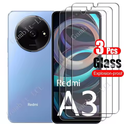 1-3PCS Tempered Glass For Xiaomi Redmi A3 6.71" Protective Film ON XiaomiRedmiA3 RedmiA3 Screen Prot