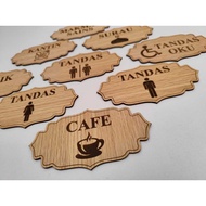 Label Surau,Cafe,Tandas,Kantin