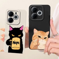 Shockproof Case For Itel A80 Cover A671L A671LC Cute Cartoon Rabbit Cat Liquid Silicone Soft Phone B