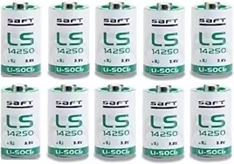 (10 PACK) Saft LS-14250 1/2 AA 3.6V Lithium (non Rechargeable)