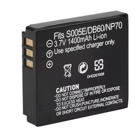 S005E DB60 NP70 Camera Battery Charger Fits Panasonic DMC-LX3 LX2 FX10 FX8 FX9 FX01 FX07FX100 Digita